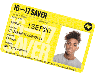 16 to 17 Saver Railcard